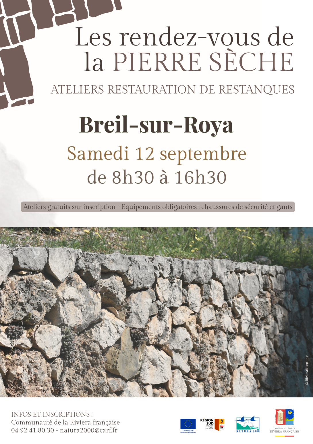  Murs en pierres sèches FR9301566 Sites à chauves-souris de Breil-sur-Roya 