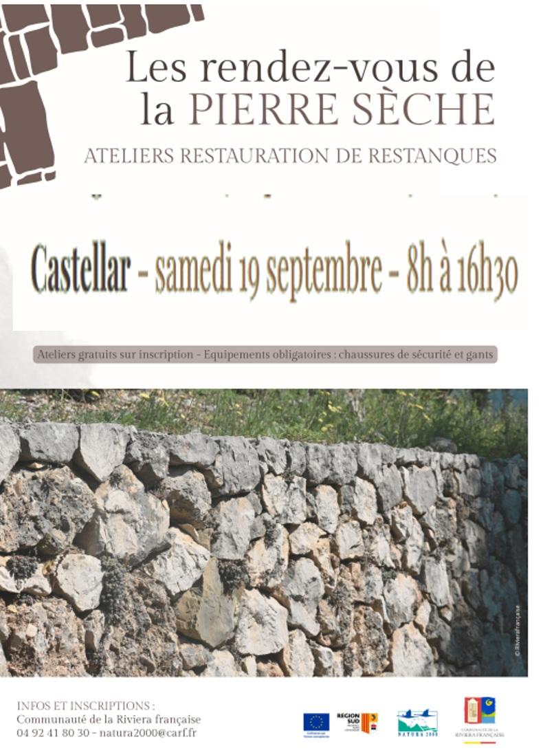 Atelier d'initiation à la pierre sèche samedi 19 septembre 2026 à Castellar 